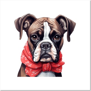 Fancy Boxer Dog Posters and Art